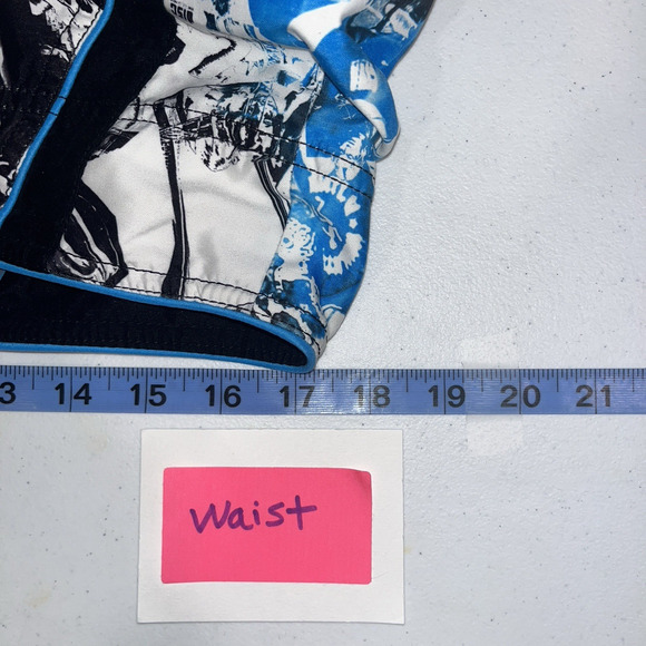 Kirra Men's Graffiti Print Kirra Proof Drawstring Board Shorts 35 Beach Pool - Picture 5 of 9